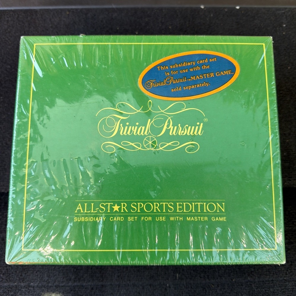 Vintage 1981 Trivial Pursuit All-Star Sports Edition Subsidiary Card Set Sealed‎